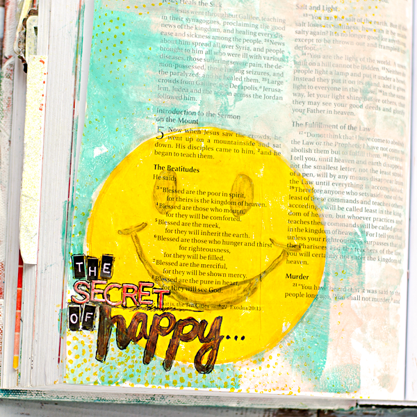 mixed media tutorial using a Gelli® Plate in your Bible
