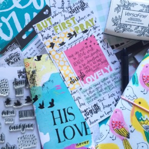 Florence Antonette is sharing a process video and her faith journaling using the Illustrated Faith His Love Never Fails devotional