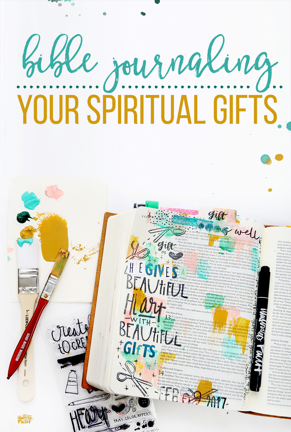 Bible Journaling Your Spiritual Gifts - Illustrated Faith