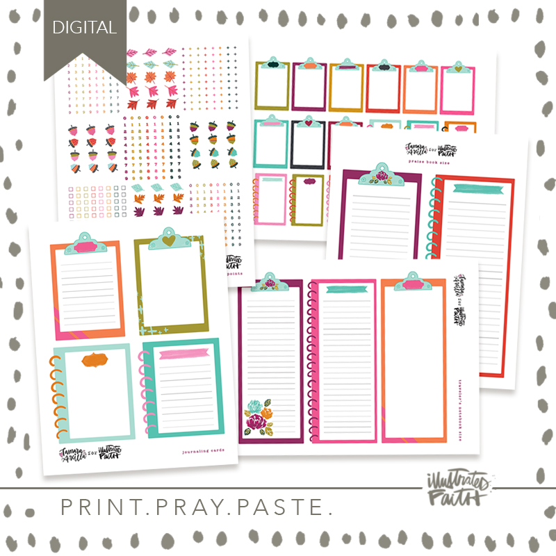Illustrated Faith - Cardstock Stickers - Planner Pieces – Faith Reflections