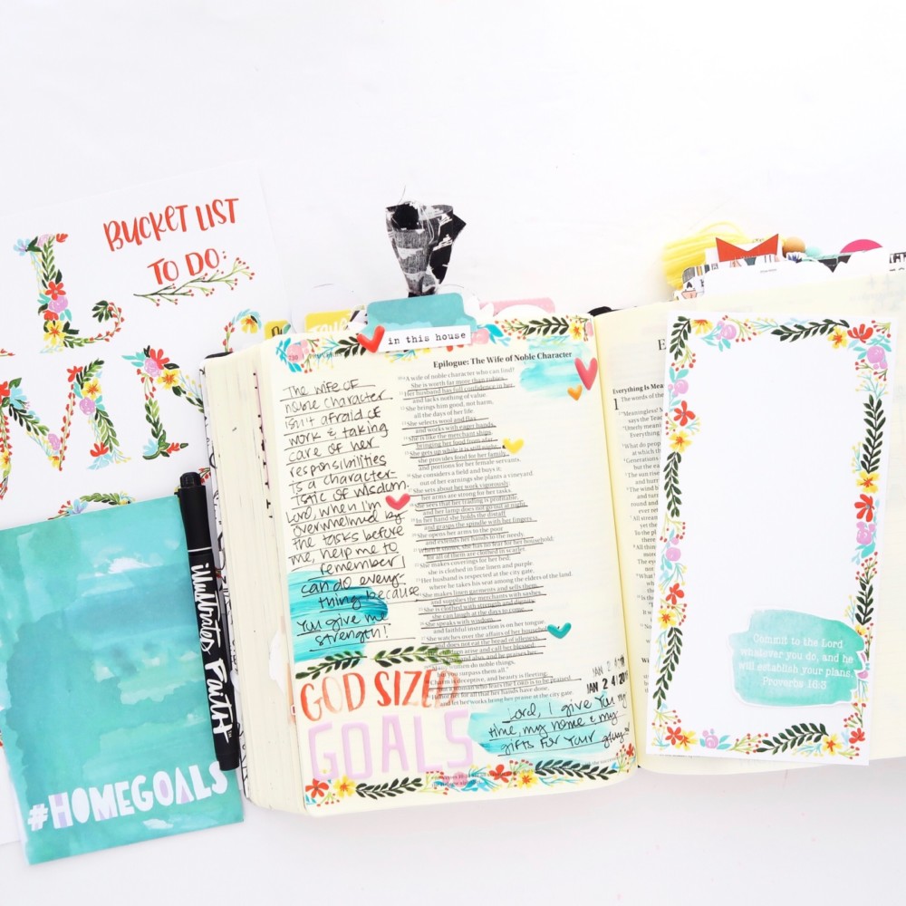 New Bible Journaling Kit  Rise Up Process Video! - Illustrated Faith