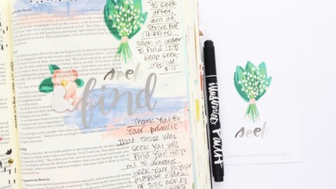 Print and Pray hybrid Bible journaling process video | Ears to Hear ...