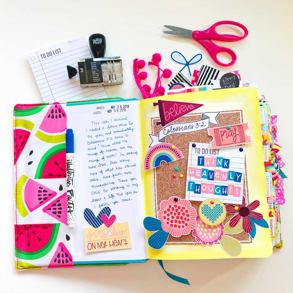 Print and Pray Hybrid Bible Journaling | Heavenly Thoughts ...