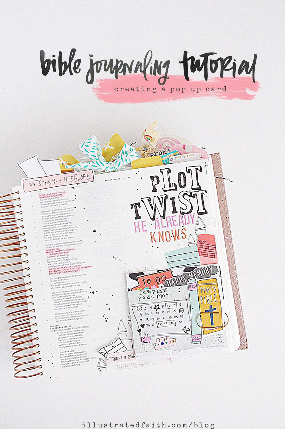 Cute Vibrant Faith: Multicolored Bible Journaling Kit for Women & Teens