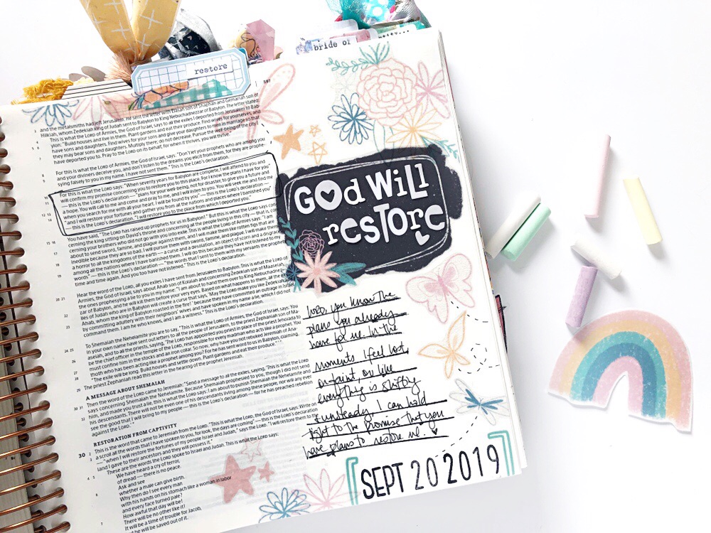 Print and Pray Bible Journaling  New Year Notes - Illustrated Faith