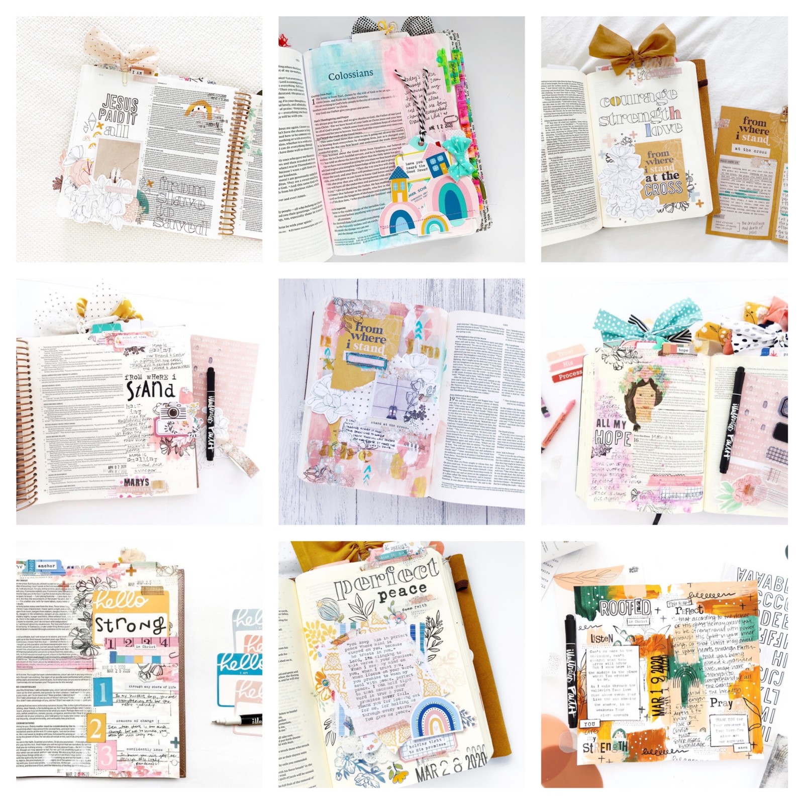 Amy's Creative Pursuits: Bible Journaling Pages using Illustrated Faith Kits