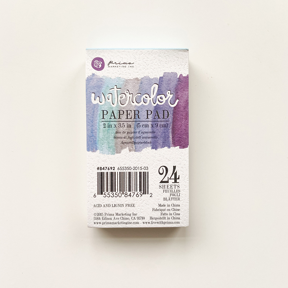 2x3.5 Watercolor Paper Pad - 24 sheets